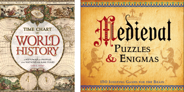 Covers of the Time Chart of World History and Medieval Puzzles and Enigmas 